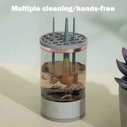 Floroux Makeup Brush Cleaner | Electric Cleaning Station | Quick & Effective | Perfect for Clean Brushes