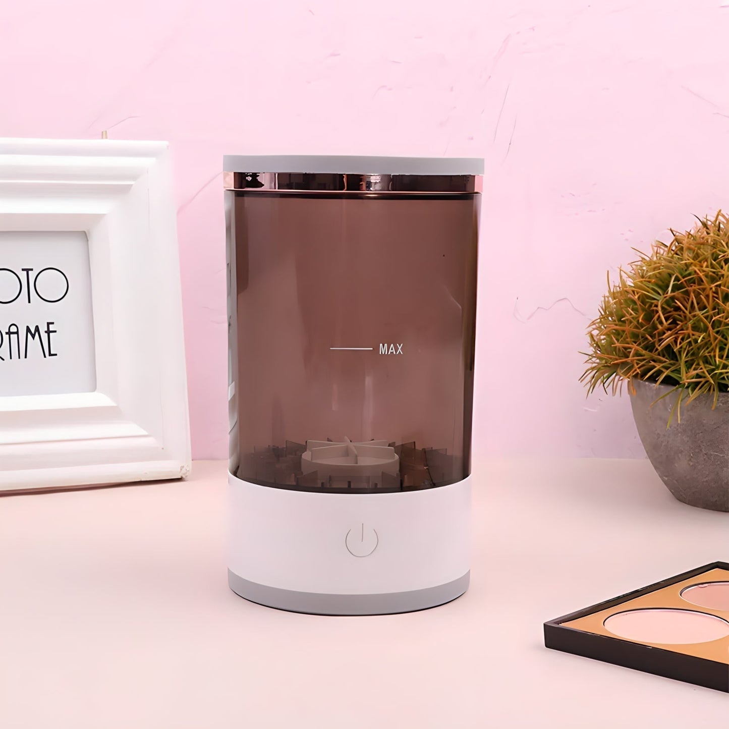 Floroux Makeup Brush Cleaner | Electric Cleaning Station | Quick & Effective | Perfect for Clean Brushes
