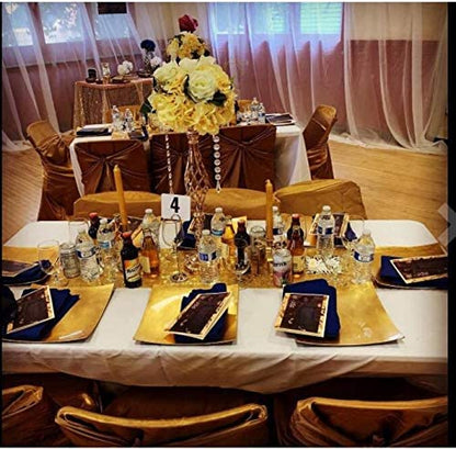 Ensemble de vases en métal doré de 2 pièces élégantes