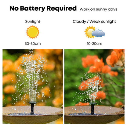 Flowbee – Fontaine solaire élégante pour les oiseaux de jardin