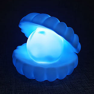 Lampe de nuit LED en forme de coquillage - Cadeau parfait pour les enfants et les filles