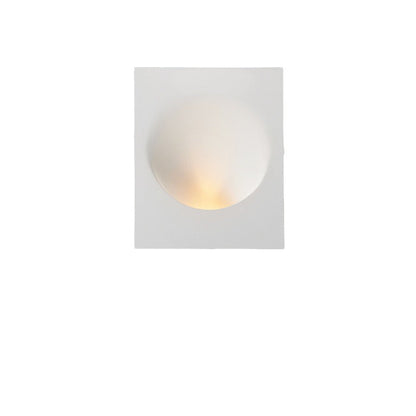 Floroux Applique Murale | Design Minimaliste | Lampe en Plâtre Intégrée | Applique Murale Ronde