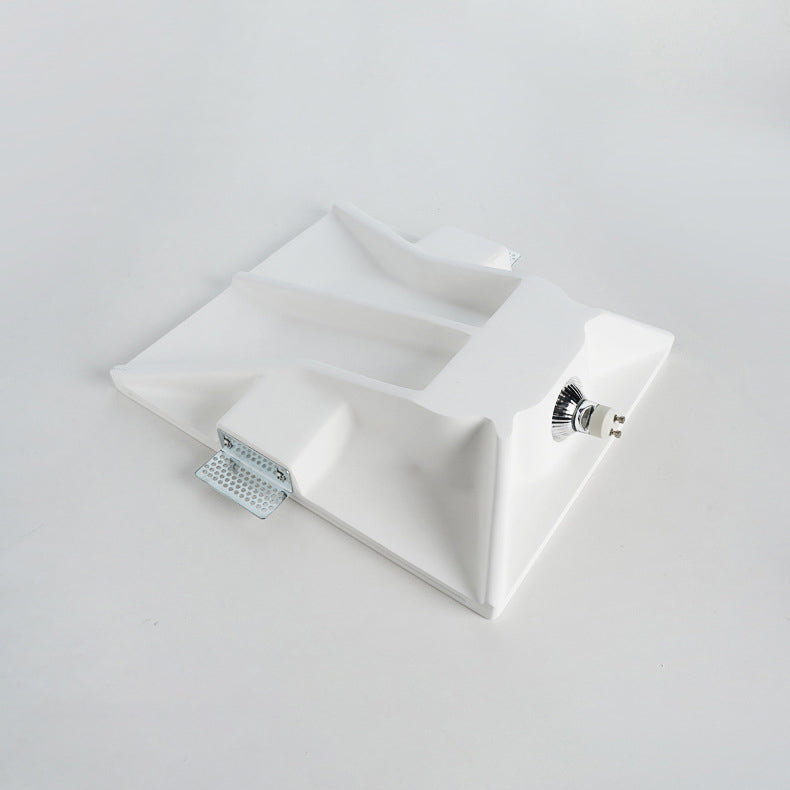 Floroux Applique Murale | Design Minimaliste | Lampe en Plâtre Intégrée | Applique Murale Ronde