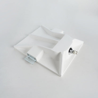 Floroux Applique Murale | Design Minimaliste | Lampe en Plâtre Intégrée | Applique Murale Ronde