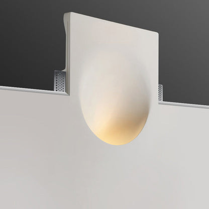 Floroux Applique Murale | Design Minimaliste | Lampe en Plâtre Intégrée | Applique Murale Ronde