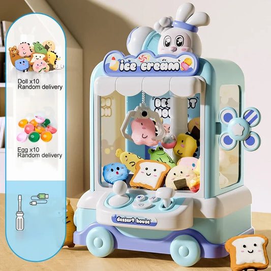 Mini Machine à Pincer en Peluche pour Enfants - Attrape-Peluche Rabbit avec Musique et Lumières