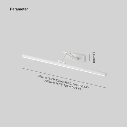 Applique Murale LED Minimaliste Edge Noir/Blanc pour Intérieur, Salle de Bain, Métal