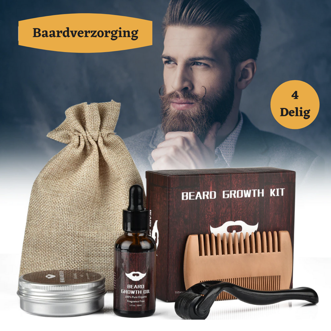 BeardBoost – Kit de Croissance de Barbe Nourrissante pour la Peau