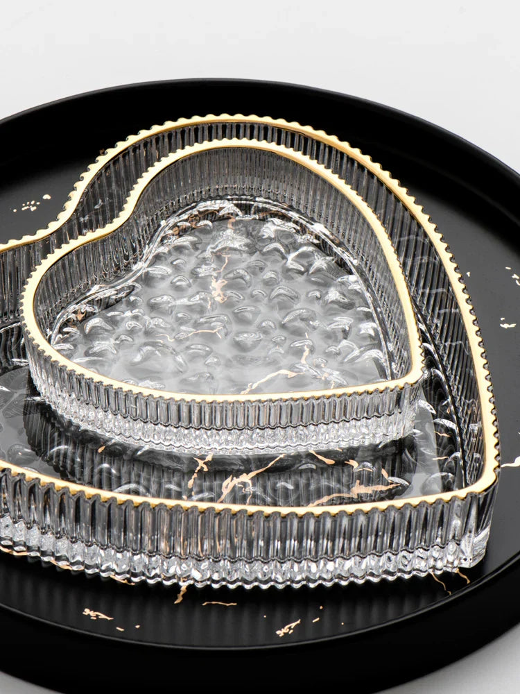 Floroux - Bol en marqueterie dorée