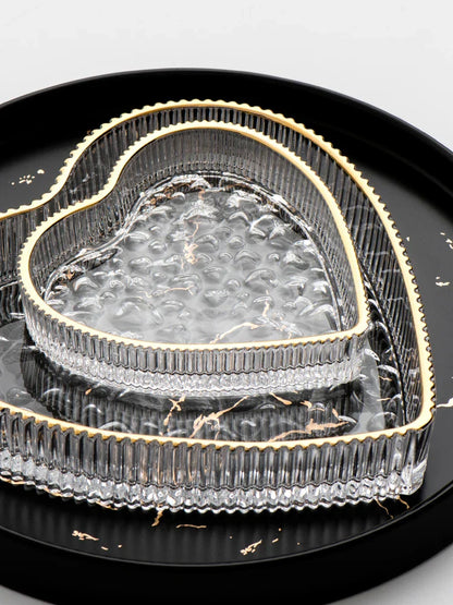 Floroux - Bol en marqueterie dorée