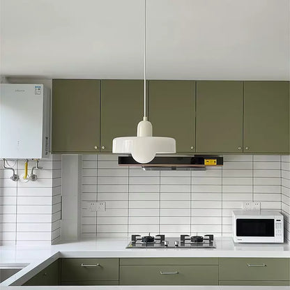 Suspension Floroux in colored glass | Elegant hanging lamp in Bauhaus style | Designer lamp for the living room and dining room