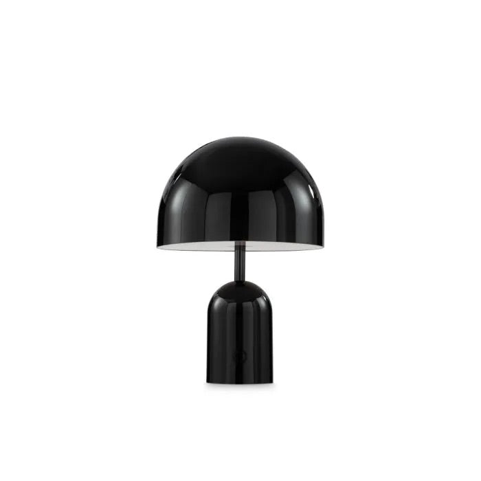 Lampe de table portable en finition chrome