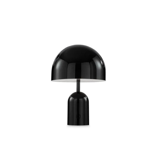 Lampe de table portable en finition chrome