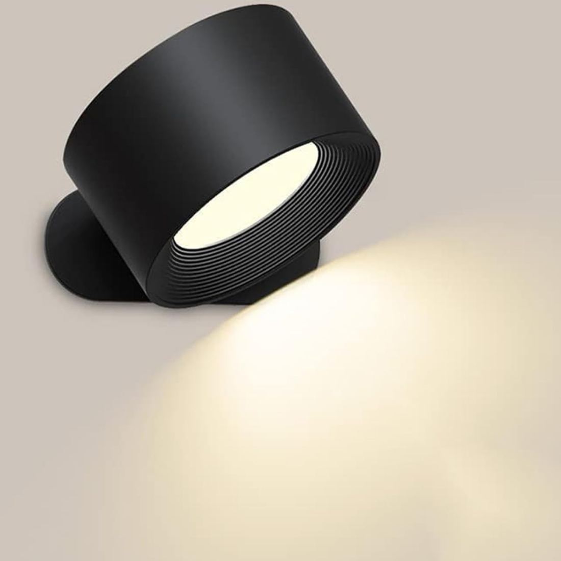 Floroux - Lampe murale sans fil, rechargeable avec rotation à 360°