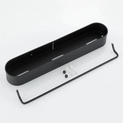 Étagère de salle de bain noire élégante | Panier tendance pour ranger vos articles de douche