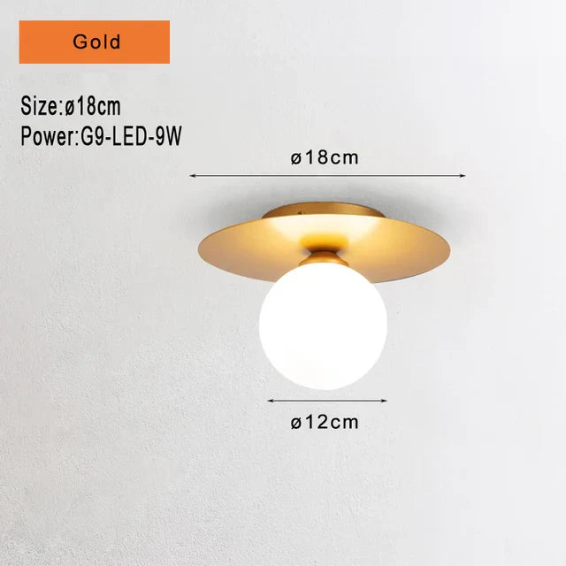 Floroux - Lampe à boule en verre