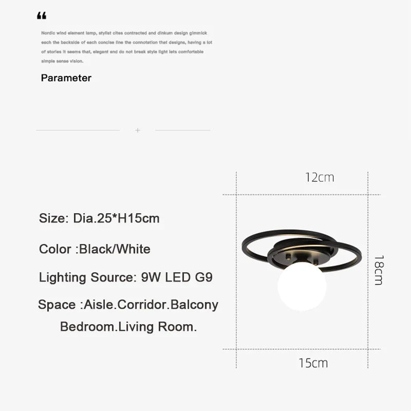 Floroux - Lampe à boule en verre