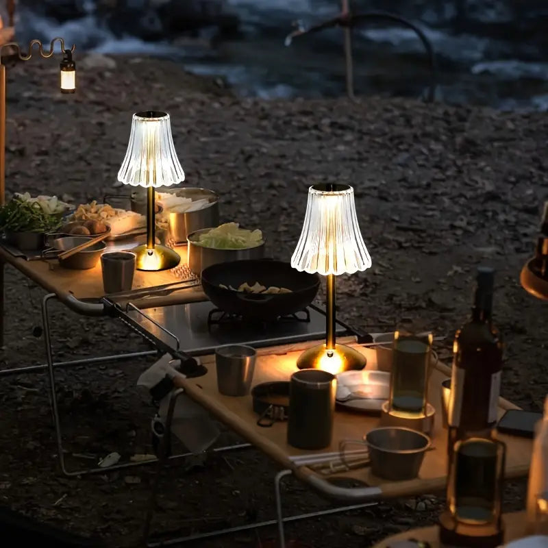 BrillianceBeam | Lampe de table en cristal moderne