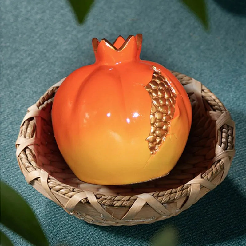 Floroux - Vase en résine de grenade