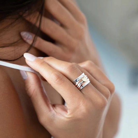 Amara Heart Spin Ring - Une touche d'élégance