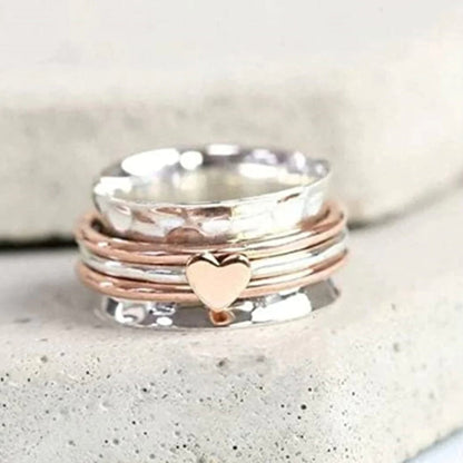 Amara Heart Spin Ring - Une touche d'élégance