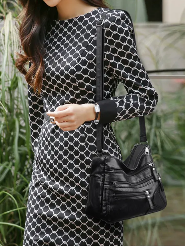 Carly Messenger Bag – Vintage Style Sac à Épaule Élégant