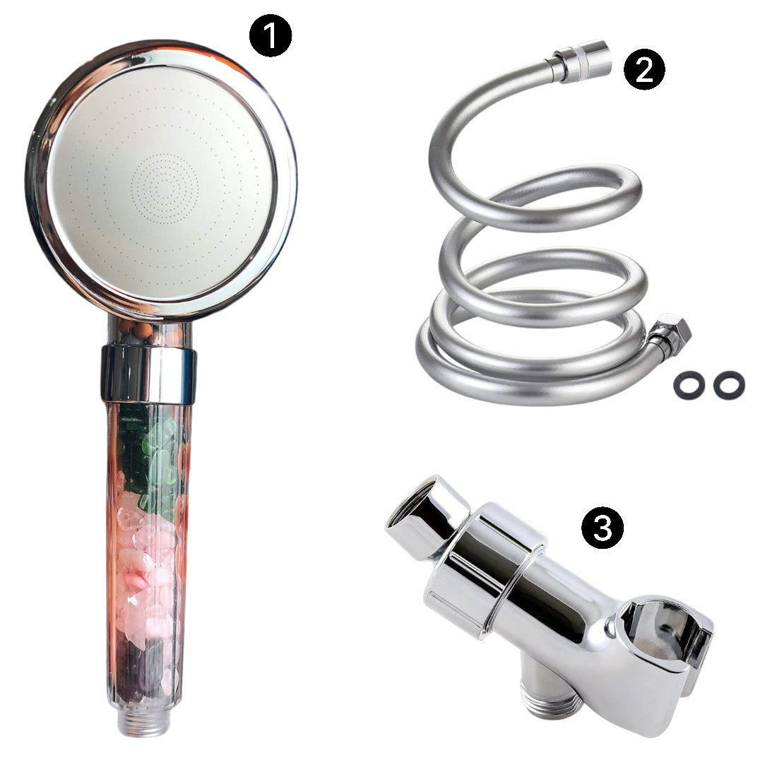 HydroTherm - Tête de Douche Thérapeutique avec Filtration Minérale