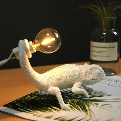 Chameleon lampe de table | Éclairage unique inspiré par les animaux