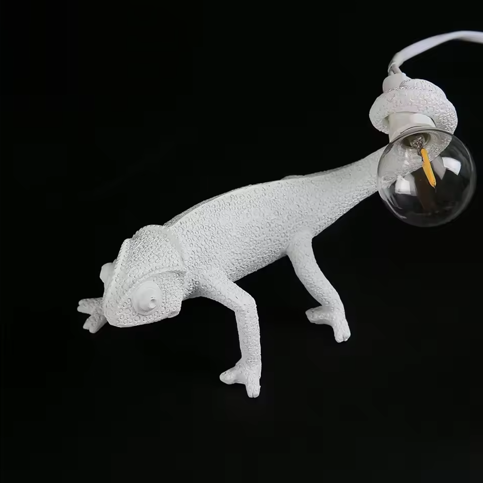 Chameleon lampe de table | Éclairage unique inspiré par les animaux