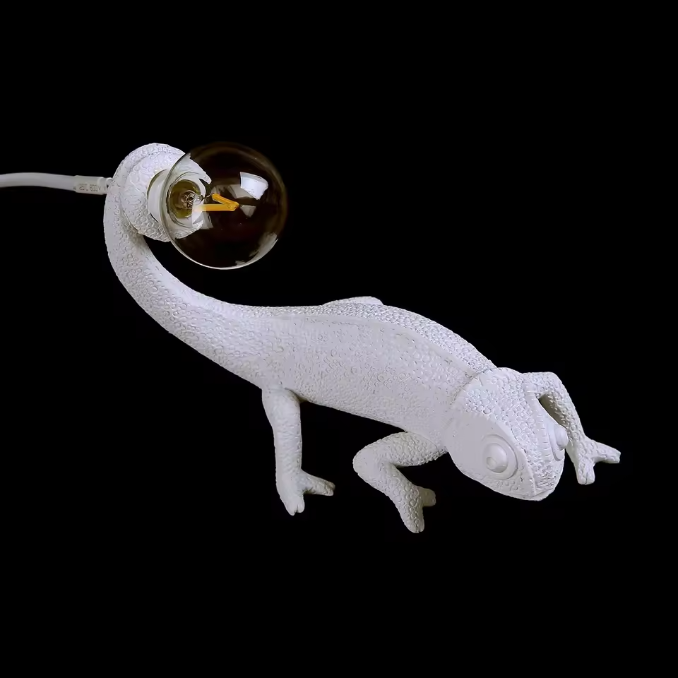 Chameleon lampe de table | Éclairage unique inspiré par les animaux