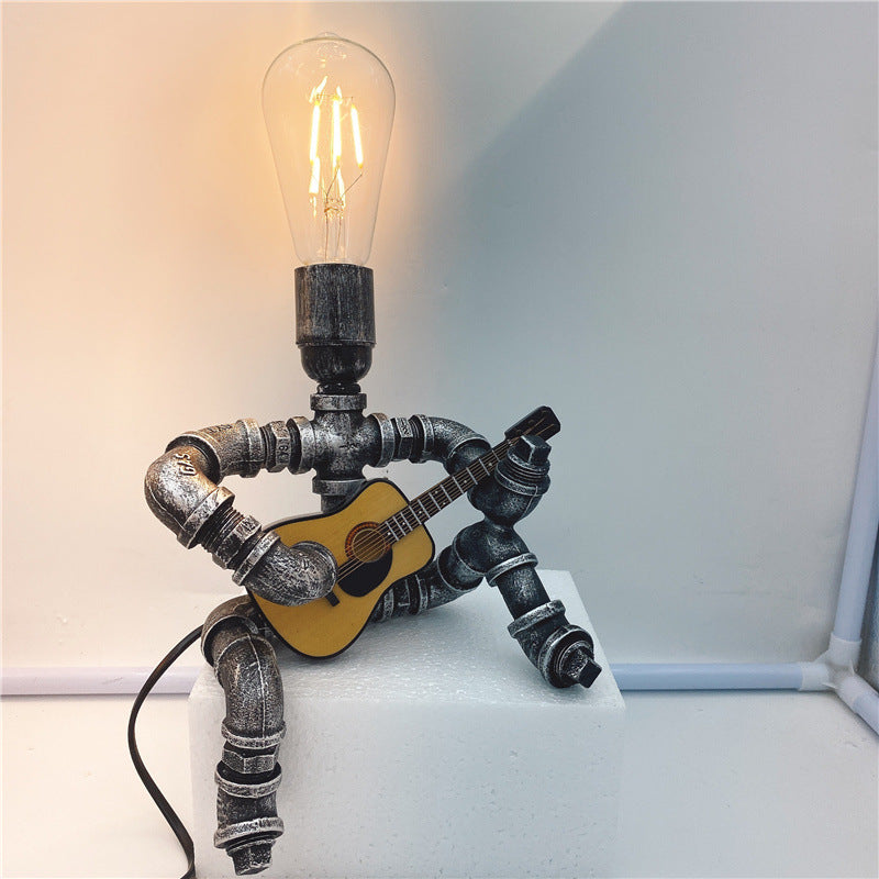 Floroux Guitariste Retro Lampe de Table Glow Ambiance