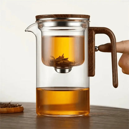 ClearBrew – Élégante Théière Transparente pour Café & Thé