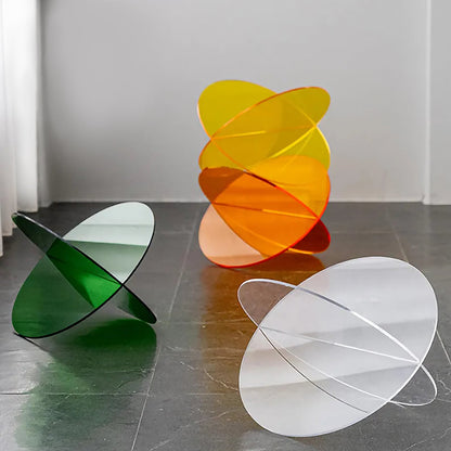 Étagère de rangement en acrylique coloré pour livres