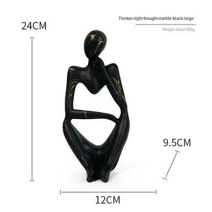 Floroux Graffiti Resin Sculpture | Abstract Art Figure | Thinker Statue | Decoration for Home & Office