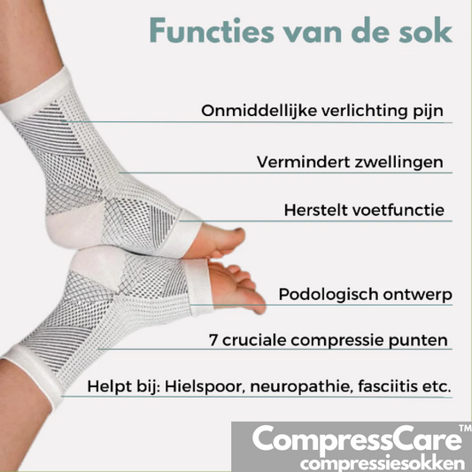 CompressPro Chaussettes - Pour Soulagement et Confort en Cas de Douleurs Aux Pieds