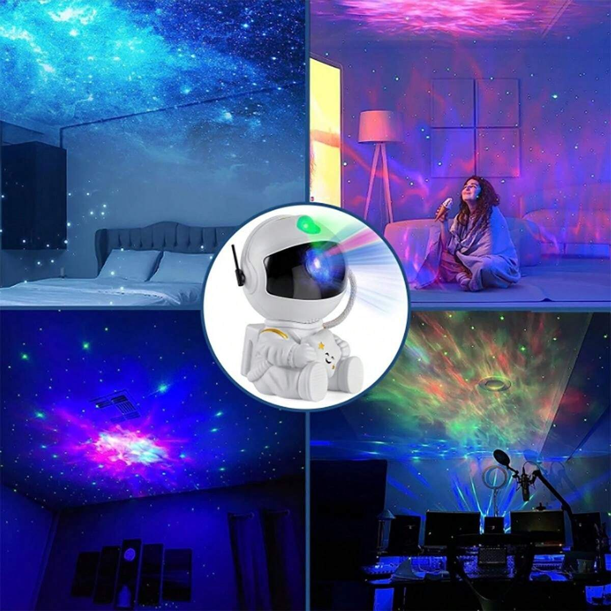 CosmicDream | Projecteur de galaxie d'astronaute relaxant | Lampe de table