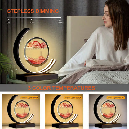 Floroux - Lampe à sable mouvant