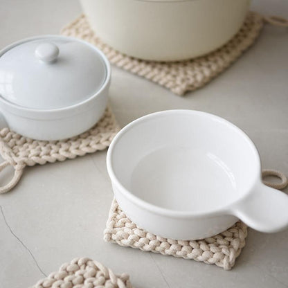Floroux Crochet Pot Holder | Thick and Durable | Heat Resistant | Modern Design for the Home
