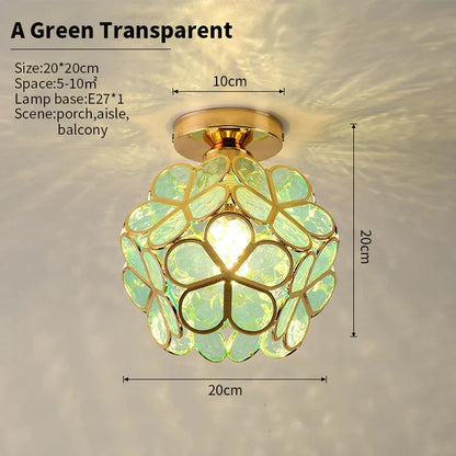 Floroux - Lustre en cristal en forme de pétales