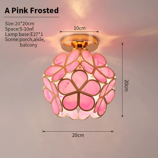 Floroux - Lustre en cristal en forme de pétales