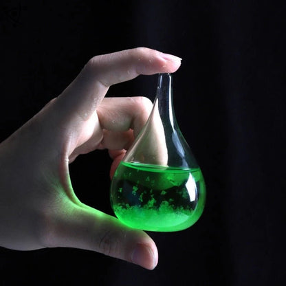 Floroux Glass Storm Drop Shape | Elegant Weather Indicator | Decoration & Gift