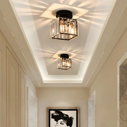 Floroux - Plafonnier moderne en cristal | Design luxueux et lumière vive pour chaque pièce