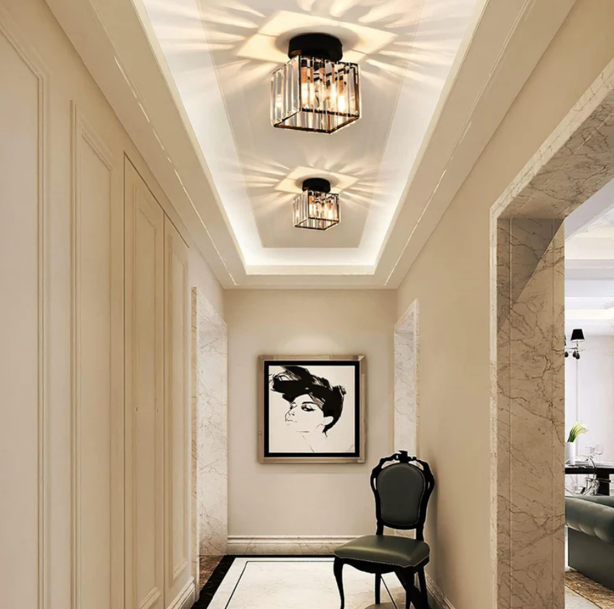 Floroux - Plafonnier moderne en cristal | Design luxueux et lumière vive pour chaque pièce