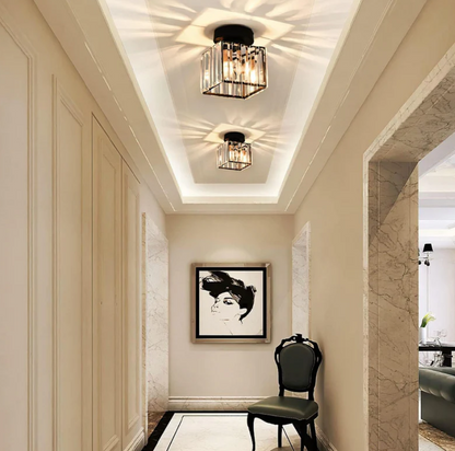 Floroux - Plafonnier moderne en cristal | Design luxueux et lumière vive pour chaque pièce