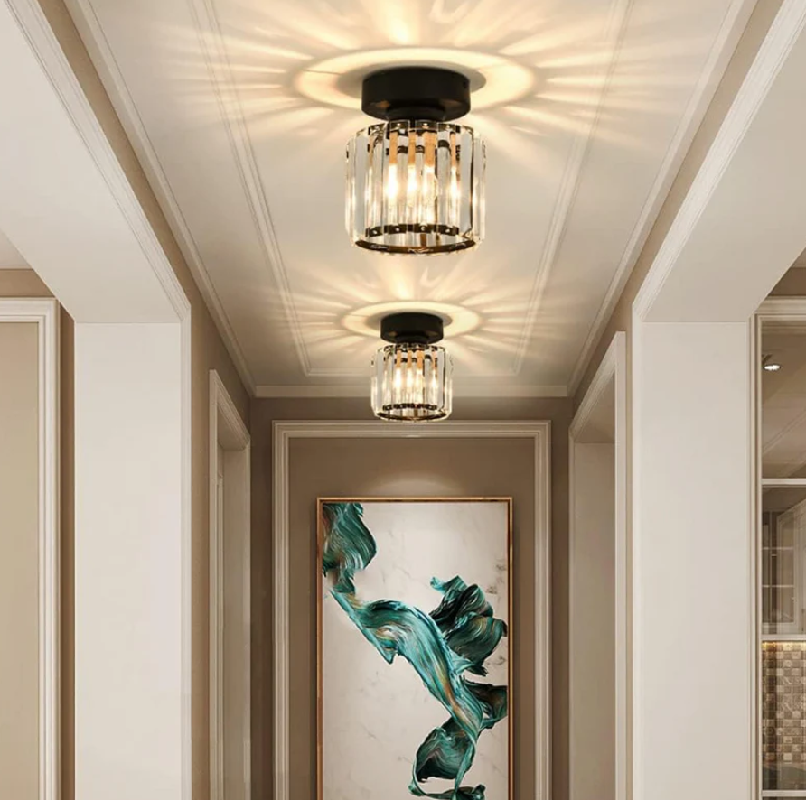 Floroux - Plafonnier moderne en cristal | Design luxueux et lumière vive pour chaque pièce