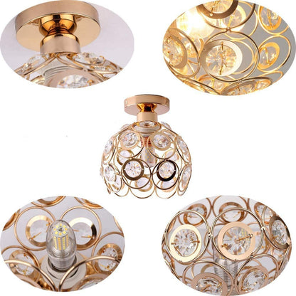 Floroux Or Lustre Luxueux de Plafond Salle de Bal
