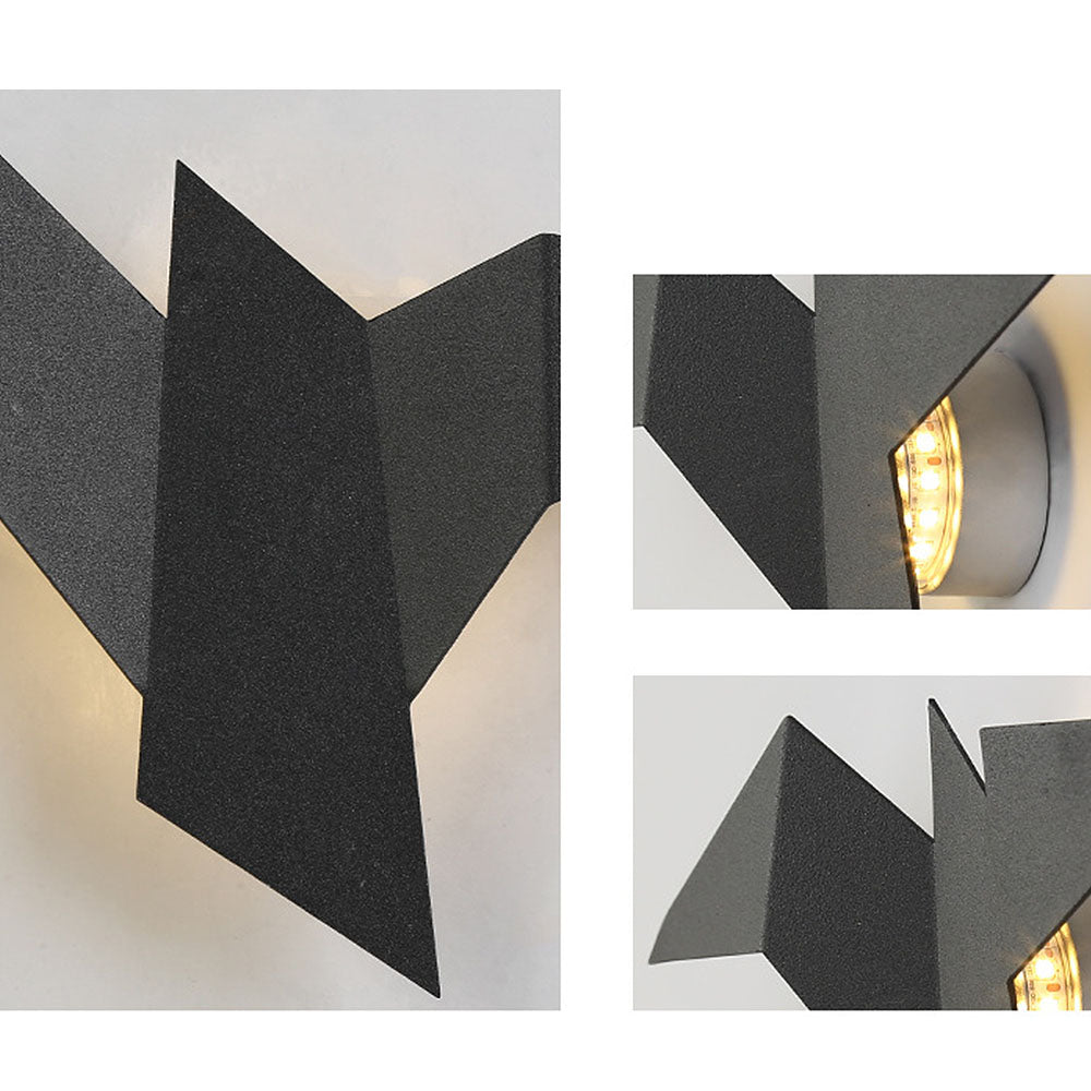 BirdLight - Applique Murale Oiseau en Fer Artisanal pour Décoration Intérieure