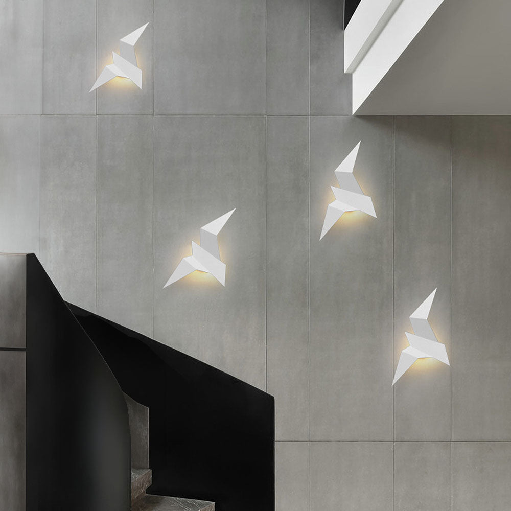 BirdLight - Applique Murale Oiseau en Fer Artisanal pour Décoration Intérieure