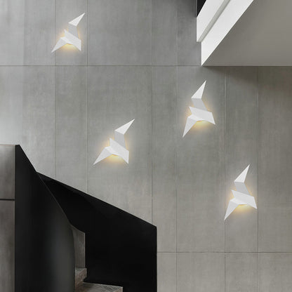 BirdLight - Applique Murale Oiseau en Fer Artisanal pour Décoration Intérieure