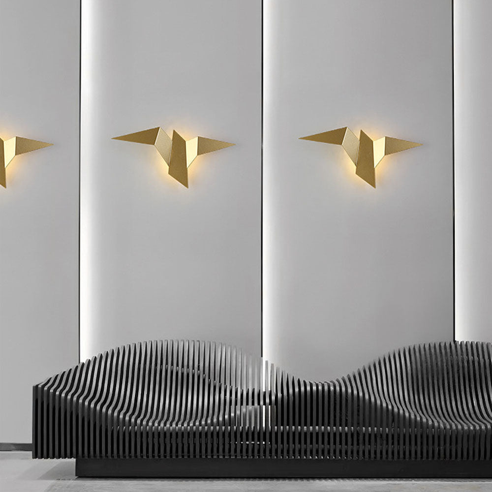 BirdLight - Applique Murale Oiseau en Fer Artisanal pour Décoration Intérieure